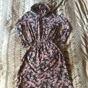 Beautiful Soft Handmade Violets Maxi Dress OOAK